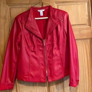 Red leather Jacket